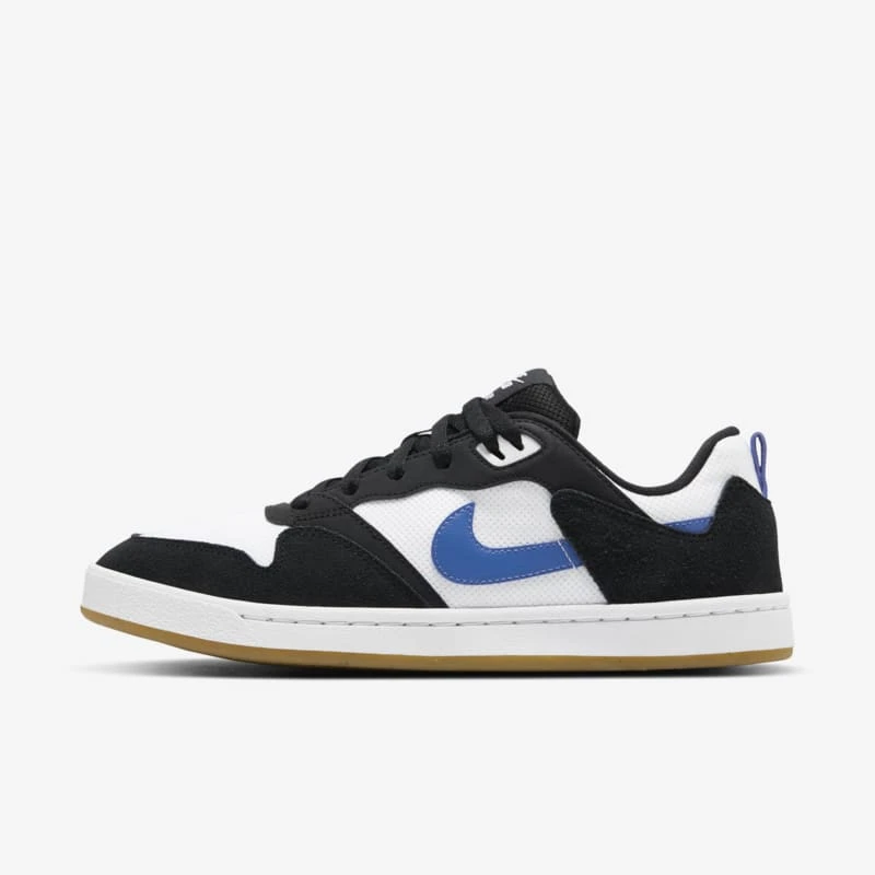 Nike/耐克SB Alleyoop 男子黑白蓝经典耐磨低帮板鞋 CJ0882-104