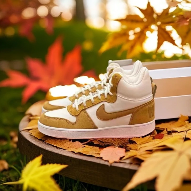 NIKE耐克 COURT BOROUGH MID 女子高帮运动休闲板鞋HV1802-121