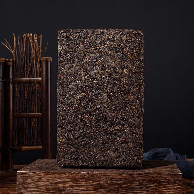 【兄妹精选】 安化黑茶 黑茶 金花茯砖 陈年老料 1000g/一砖
