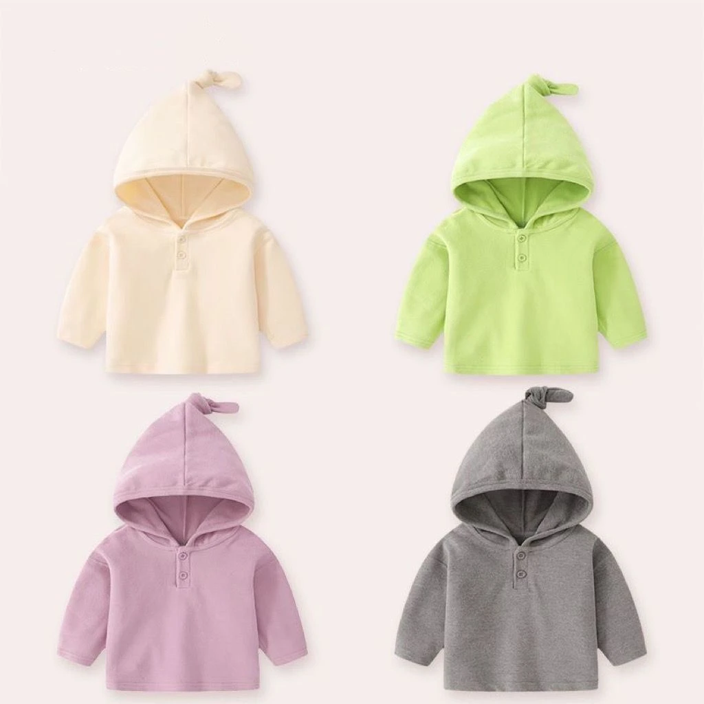 婴幼儿上衣2024秋卫衣男女童宝宝巫师帽T袖帽衫韩版洋气可爱长袖