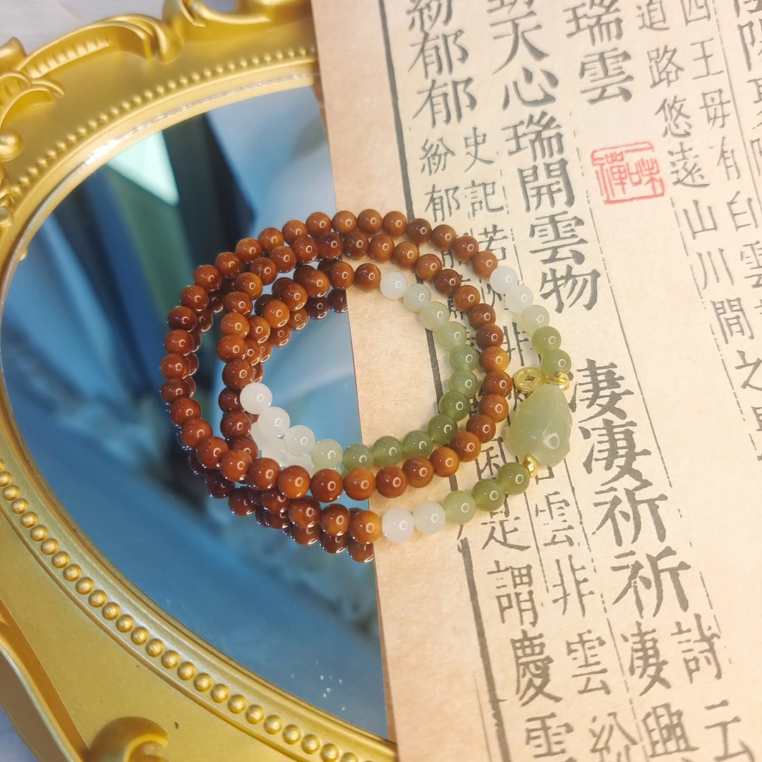 库克三圈手串脖链 06+貔貅