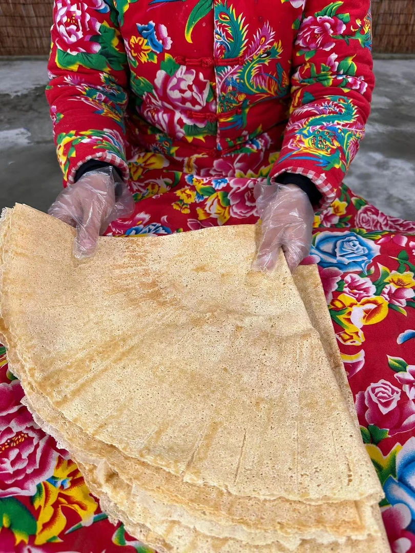 山东枣庄老石磨杂粮煎饼