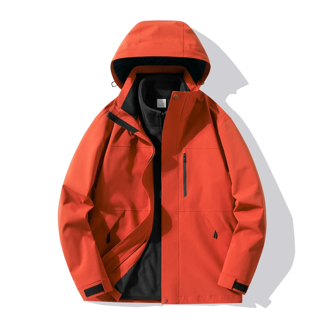 【ZC系列两件套】冲锋衣男女户外运动三合一防水防风可拆登山服外套
