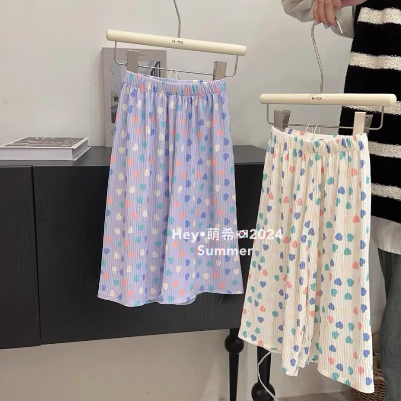 萌希 女童夏季直筒休闲裤波点（NO退换）