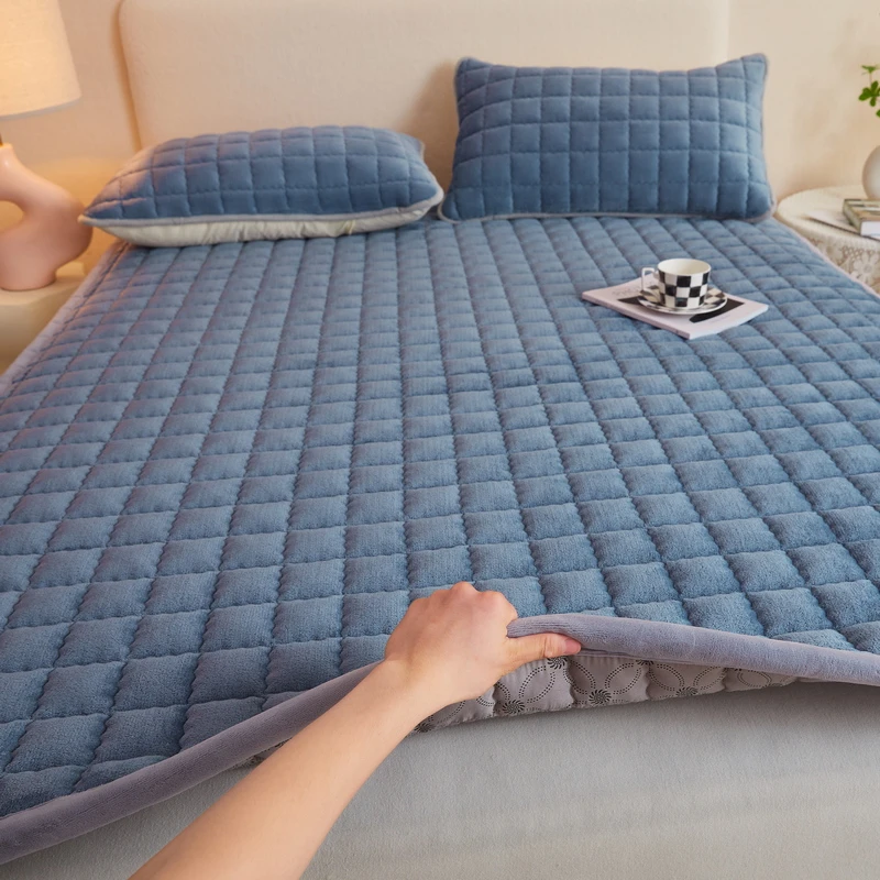 牛奶绒床垫软垫家用冬季加厚垫被褥子学生宿舍珊瑚绒榻榻米床垫子