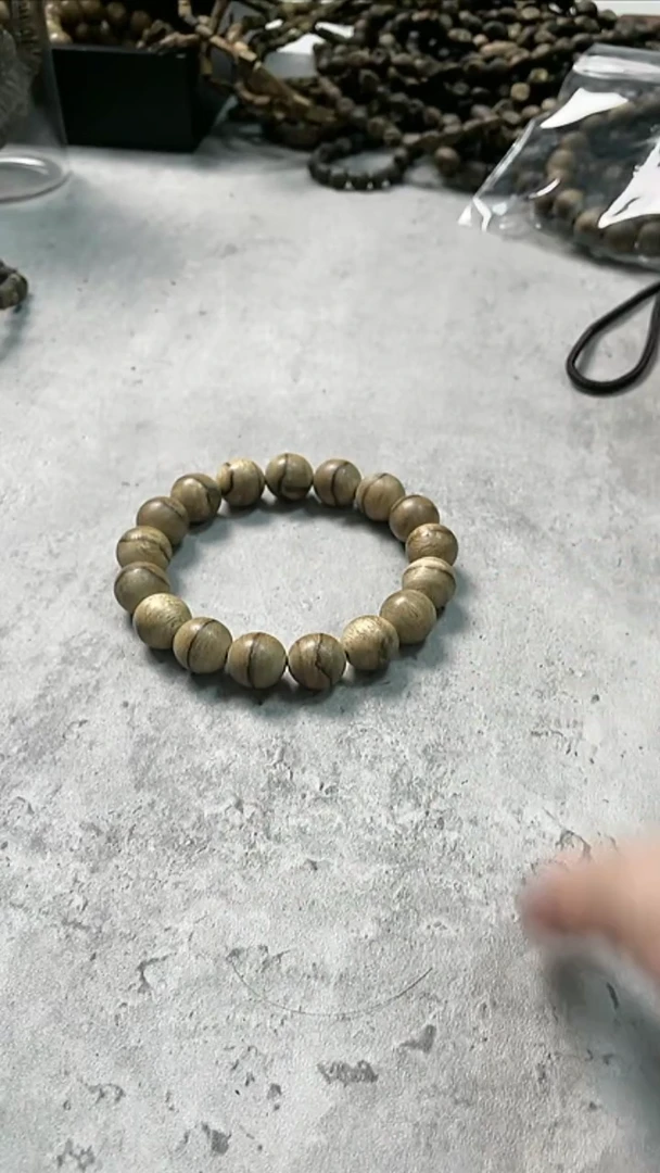 【闪购商品】沉香手串天然野单圈圆珠发一条