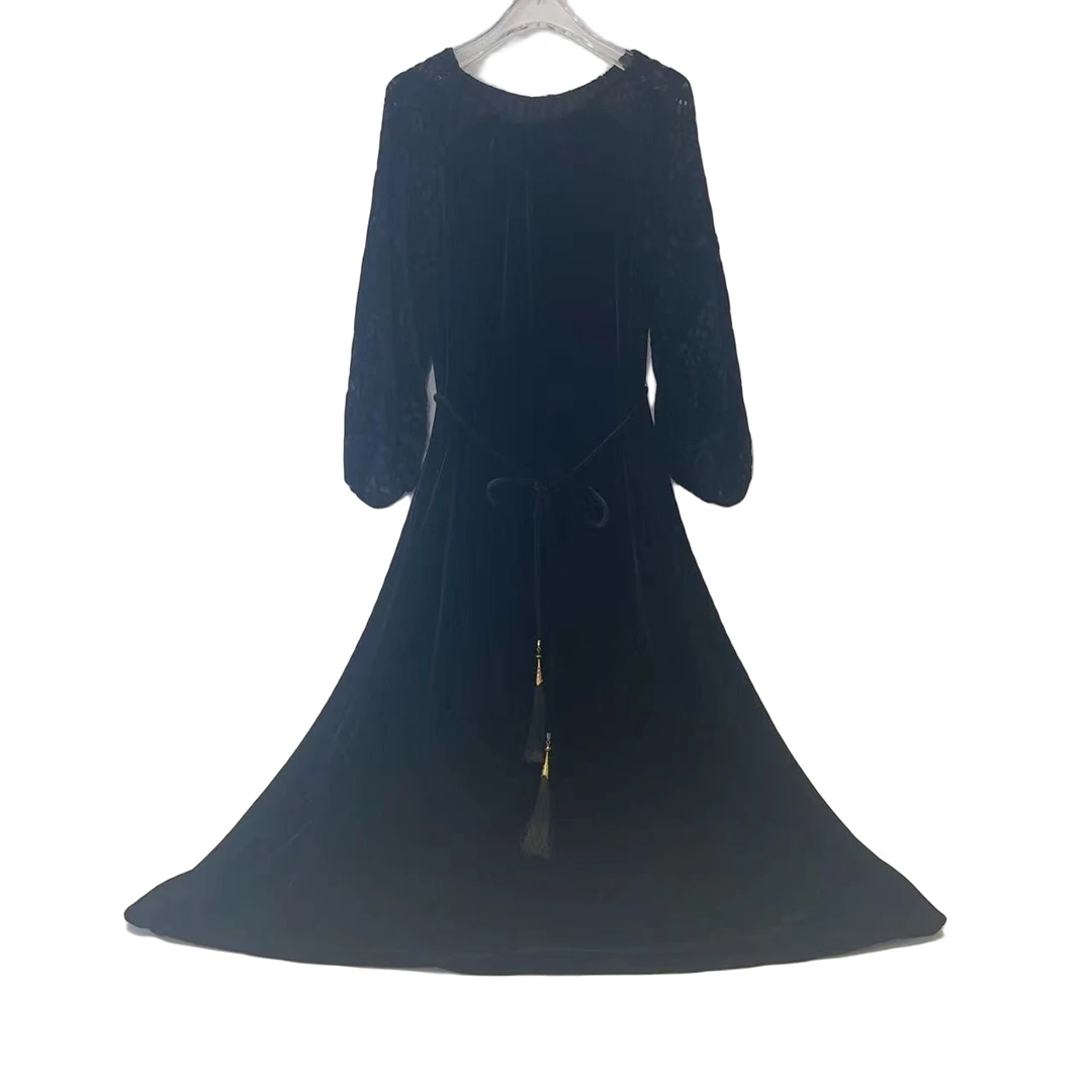 2025年春夏新款高端气质减龄连衣裙   黑色   1288