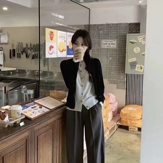 【飞鸟】假两件羊毛（衣长56cm推荐90-150斤）