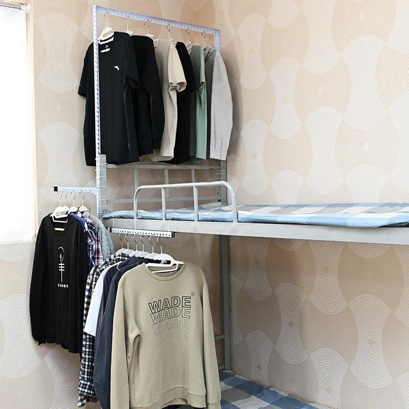 方储简易挂衣架寝室置物学生宿舍衣服架免打孔收纳挂衣服晾衣架