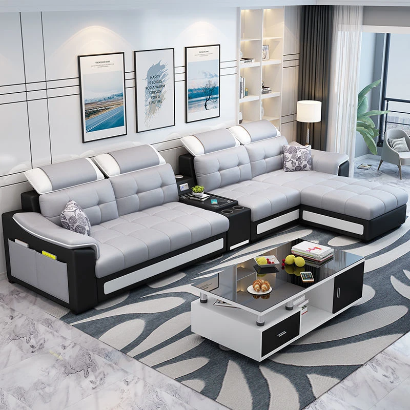 布艺沙发小户型客厅整装简约现代经济型出租房组合家具套装可拆洗