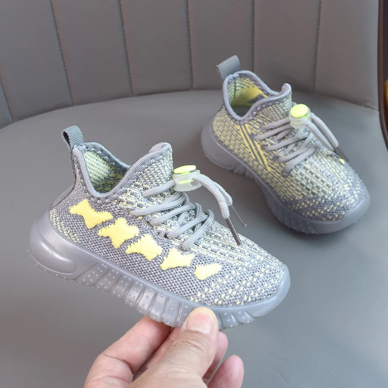 春夏儿童鞋子飞织椰子鞋男童网面宝宝学步鞋1-3岁软底小童运动鞋