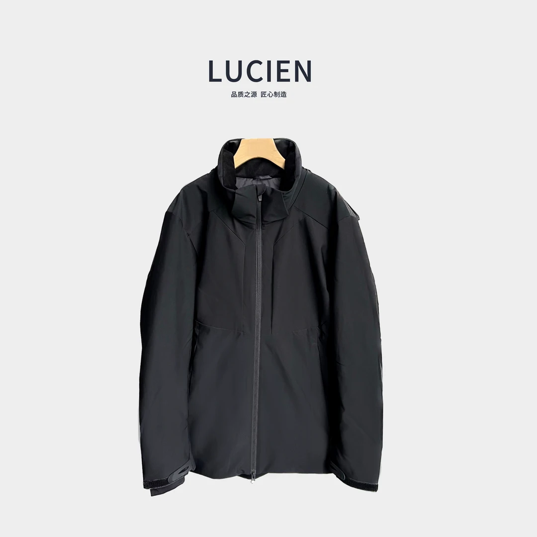 P771 连帽可拆卸帽子鹅绒服休闲保暖冲锋衣羽绒服男