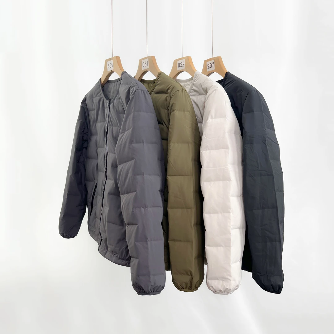 P733 【暖宝宝】 轻薄羽绒服女百搭简约保暖圆领短款鹅绒羽绒服