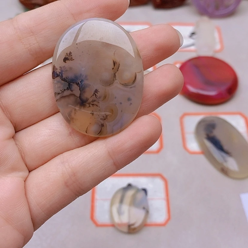 【闪购商品】玛瑙/玉髓珠宝半成品未镶嵌乘**?