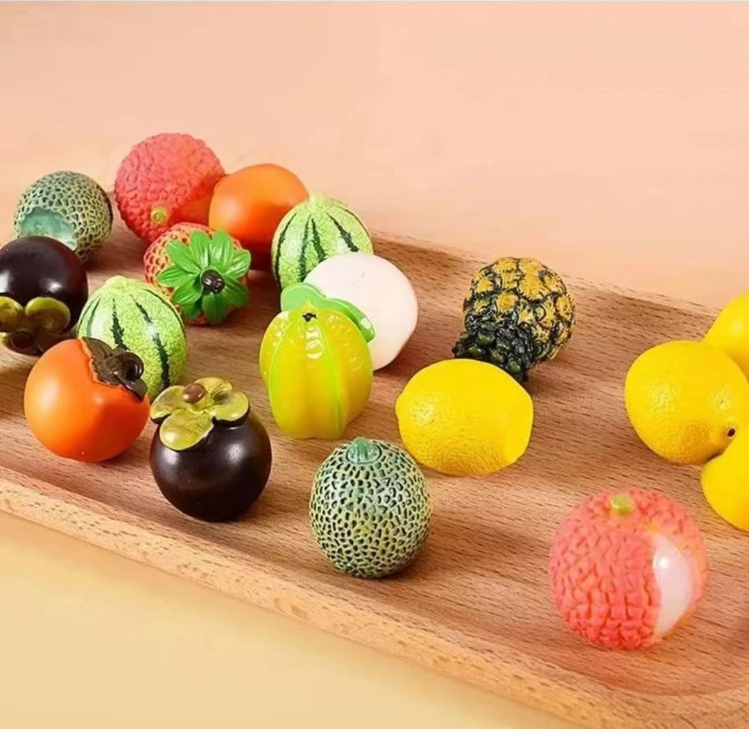 [回家自拆]仿真树脂水果萌粒手工DIY水果饰品车内家居摆件