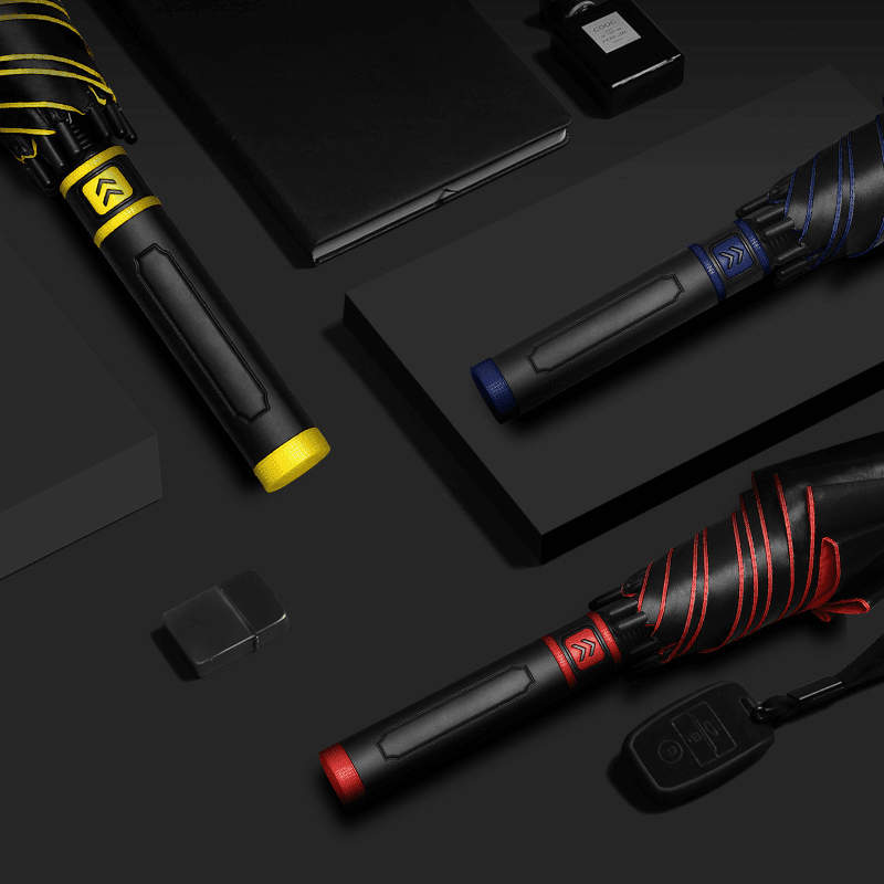 现货27寸高尔夫伞防水套直杆伞大号双人黑胶遮阳晴雨伞广告伞批发