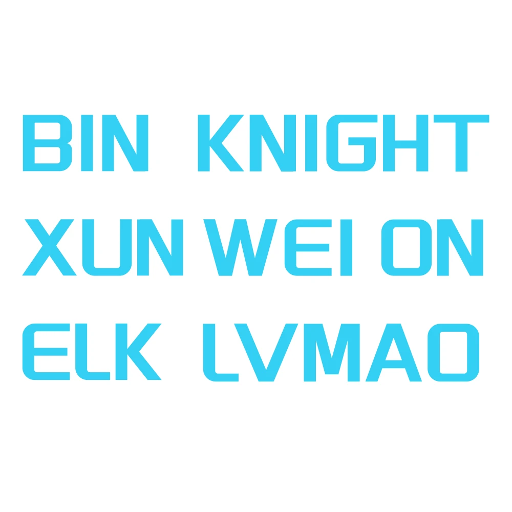 【BLG专属】BLG战队俱乐部烫印ID贴 队服烫印Id贴