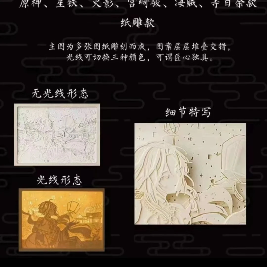 【拆盒】纸雕光影 镂空雕刻工艺盲盒盲盒【代拆】