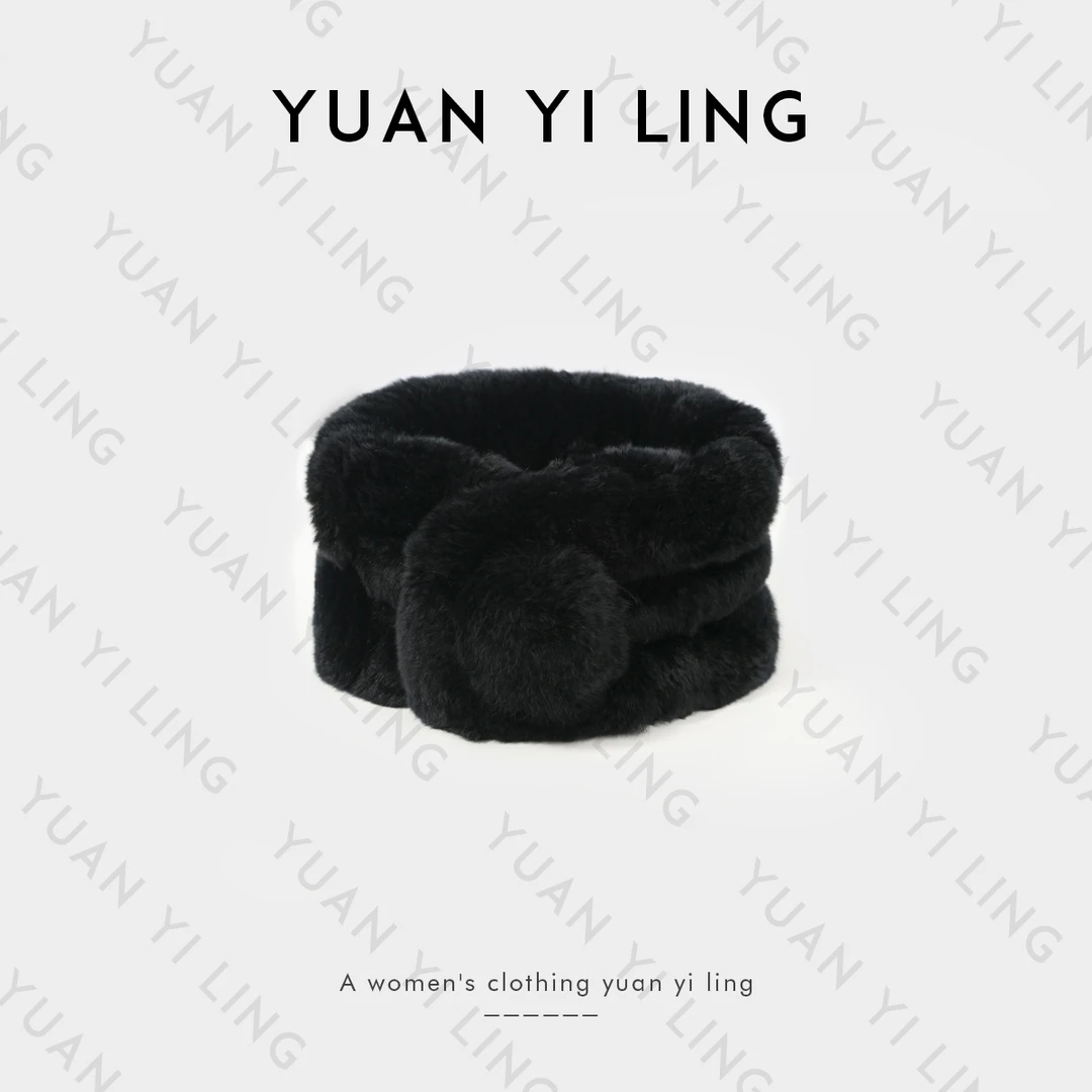 YUAN YI LING【獭兔围巾】24秋冬高品质贵气氛围穿搭神器暖呼呼围巾