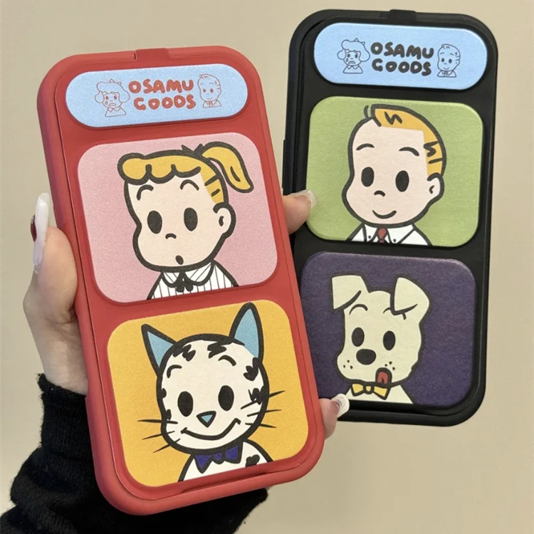 卡通原田治猫咪狗狗iPhone16promax手机壳15趣味14新款13翻盖12女