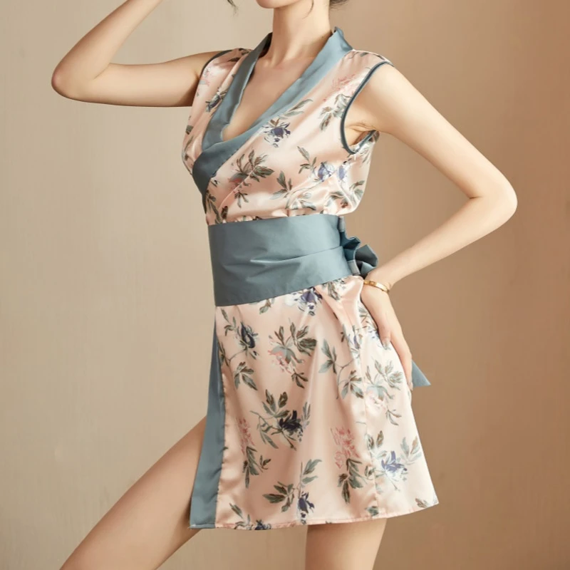 新款性感制服女装套装日系和服成人火辣薄款性感睡衣女冰显瘦气质