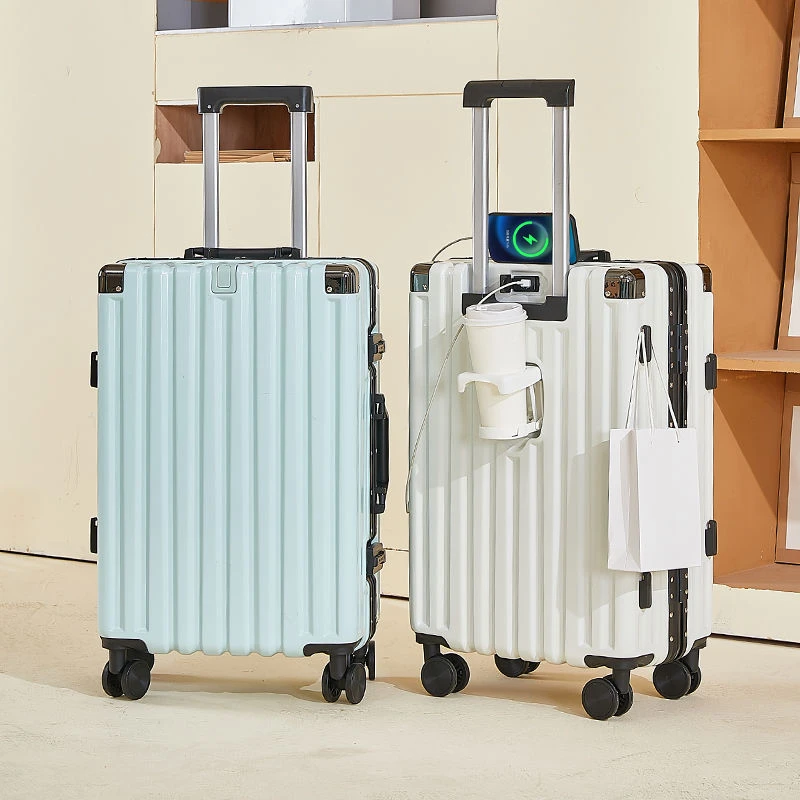 多功能铝框行李箱学生大容量拉杆箱密码登机箱男女旅行箱结实耐用