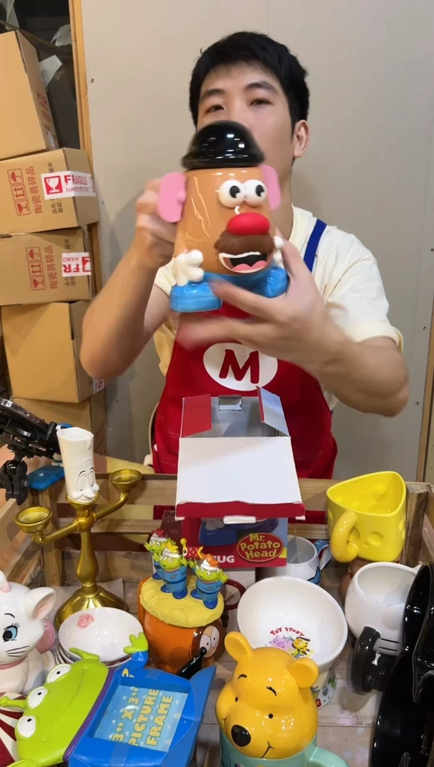 【闪购商品】摆件原盒土豆先生diy水杯
