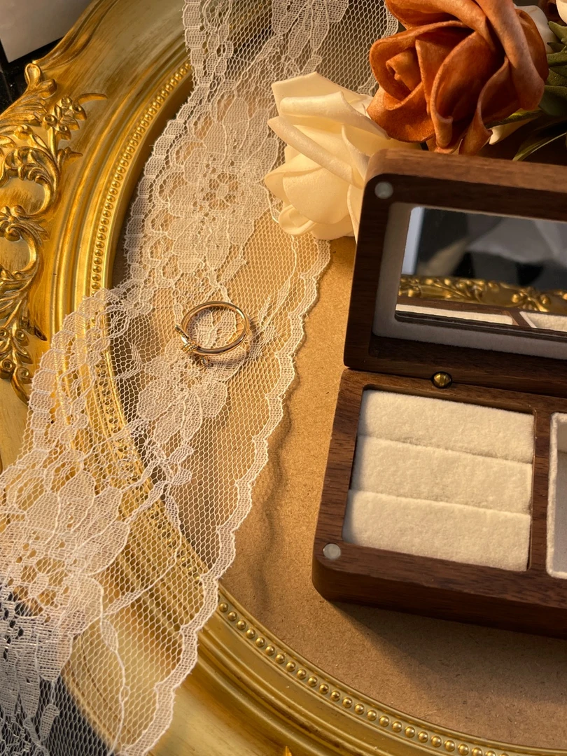 铜合金戒指 JZ-19902轻奢时尚精致百搭国风复古新中式活口戒指女