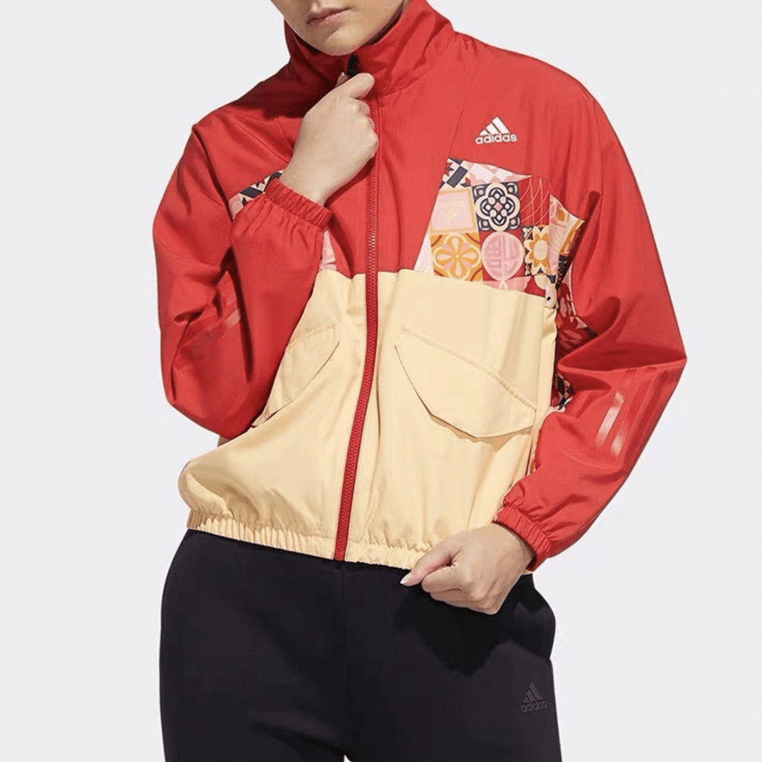 Adidas阿迪达斯#BJCC运动服宽松透气休闲连帽夹克 HI3265