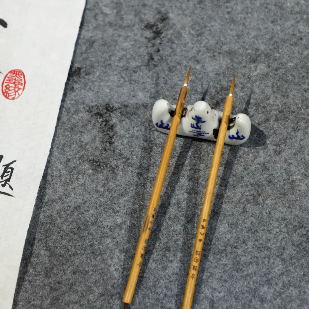 岳州笔庄古狼勾线纯手工毛笔
