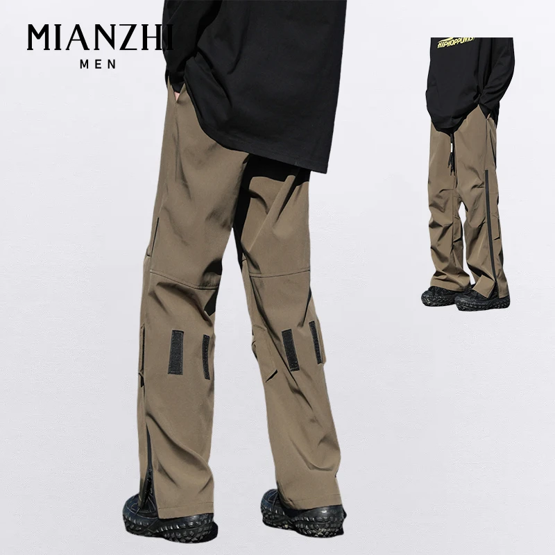 棉致潮牌美式机能风直筒工装裤男女复古帅气宽松潮流百搭休闲长裤