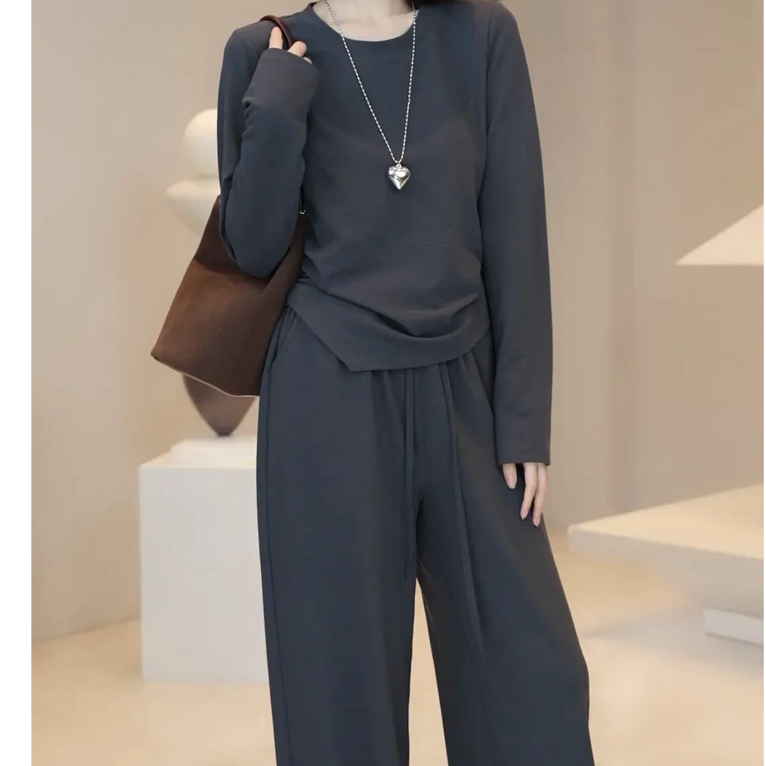 【锦衣服饰】蝶908圆领时尚套装