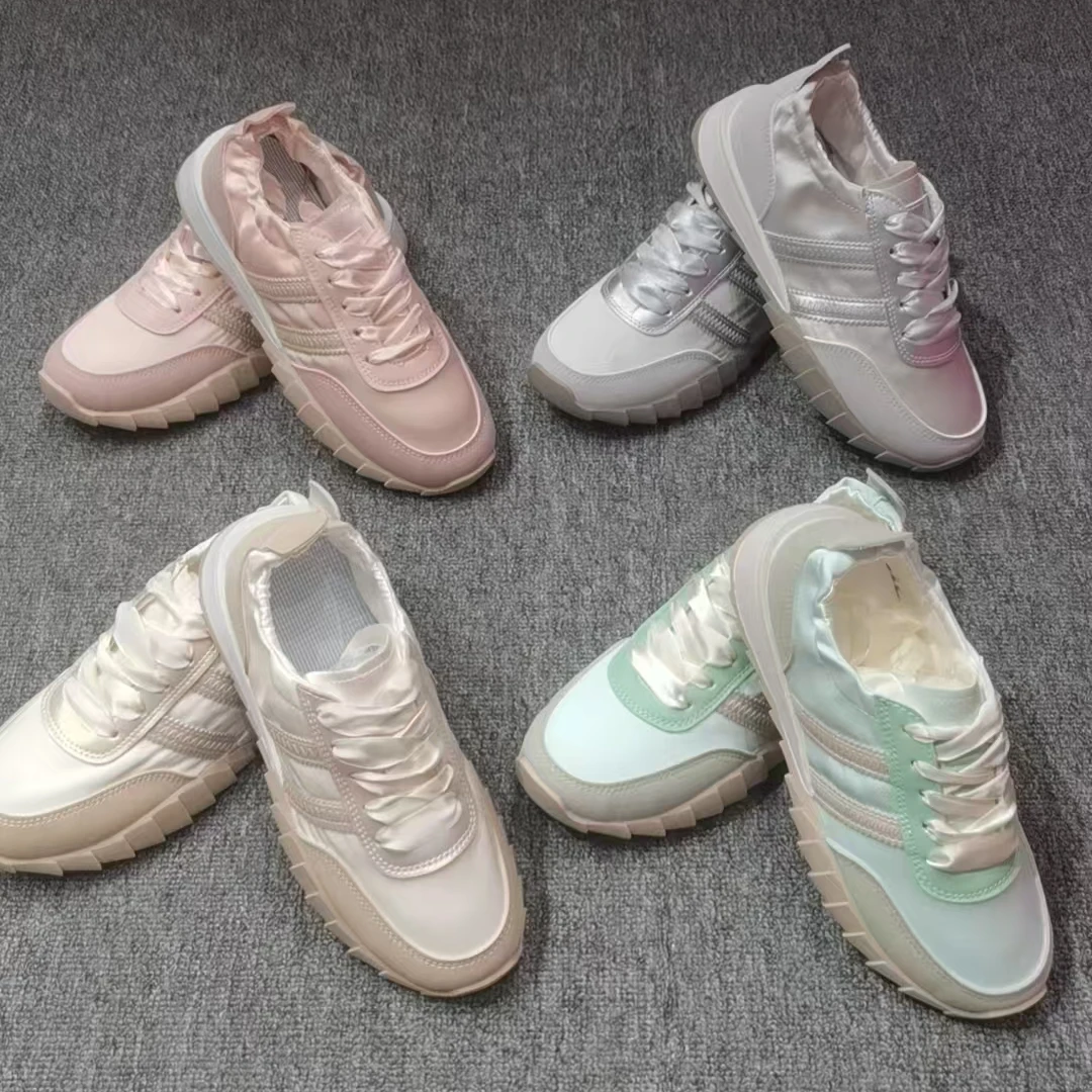 【锦衣服饰】嗨158韩系百搭两道杠运动鞋