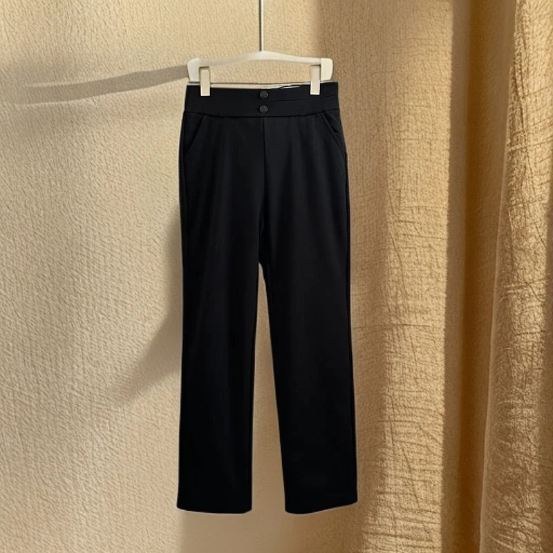 【锦衣服饰】2999秋冬新国标90白鹅绒羊毛直筒裤