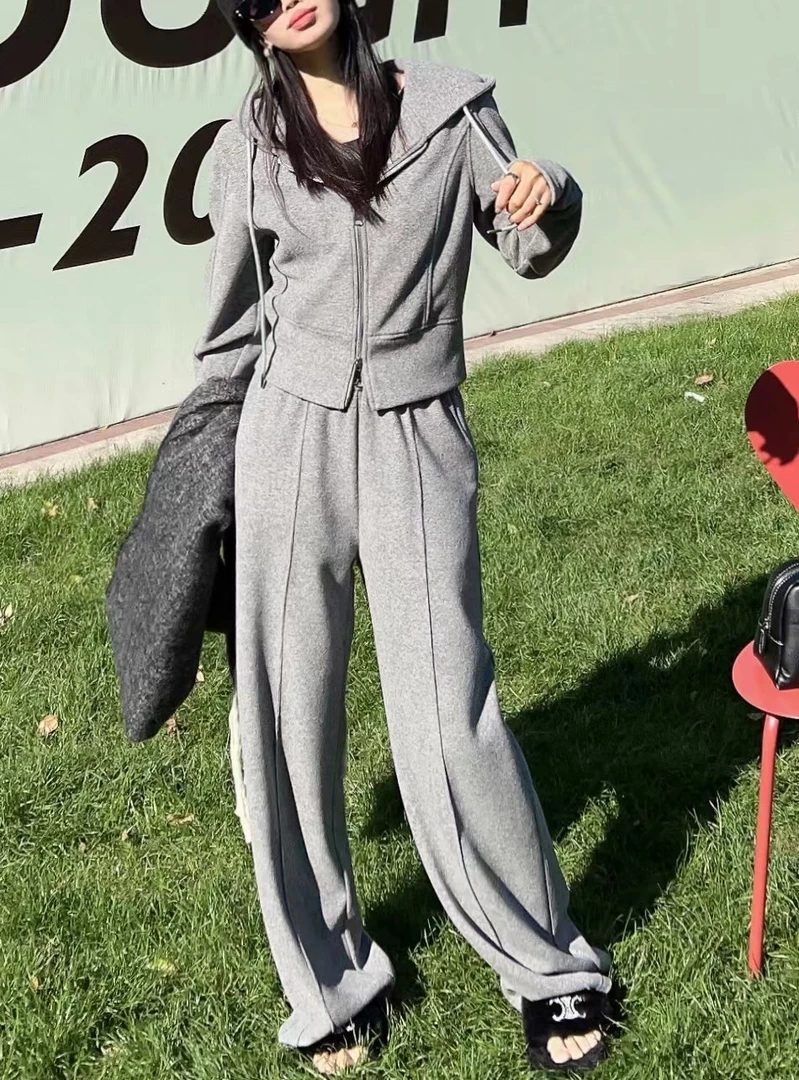 【锦衣服饰】82100加绒运动休闲两件套套装