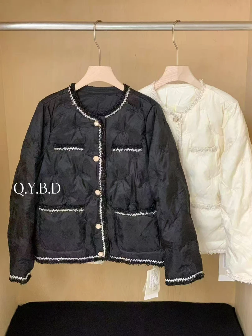 【锦衣服饰】QY 39327小香刺绣羽绒气质时尚外套