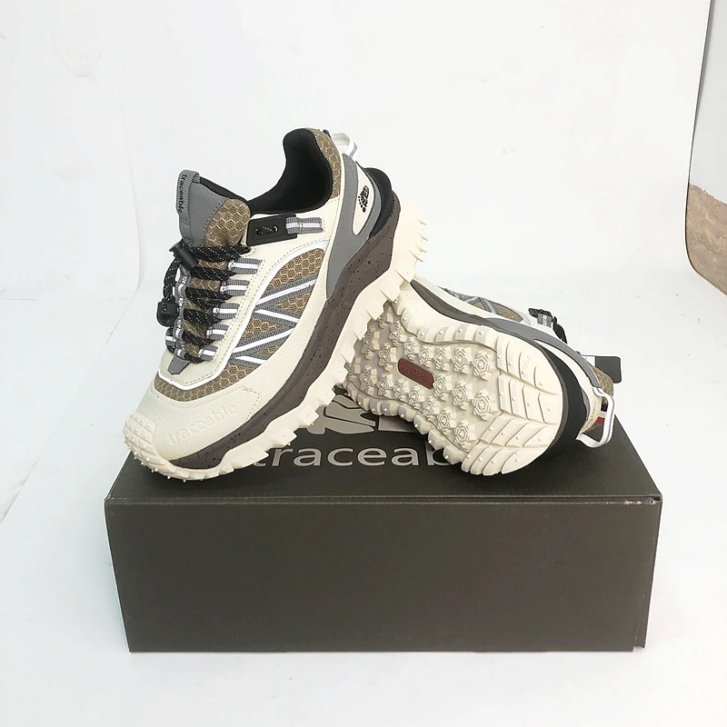 6677出口加拿大Traceable大脚丫网面透气减震越野跑鞋3M反光条