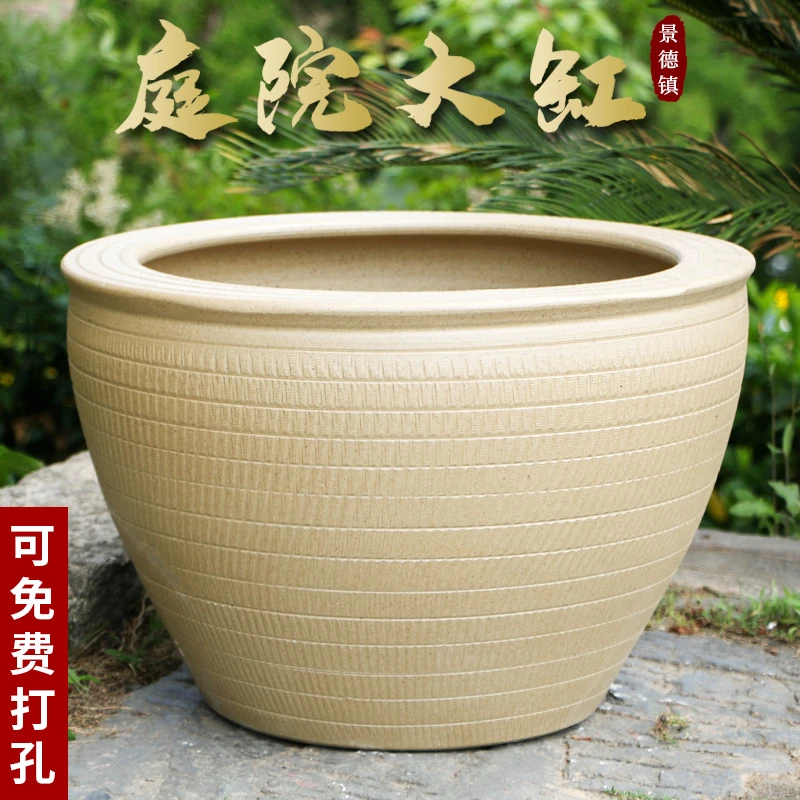 景德镇陶瓷摆件鱼缸流水器喷泉家用鱼缸大号客厅加湿招财