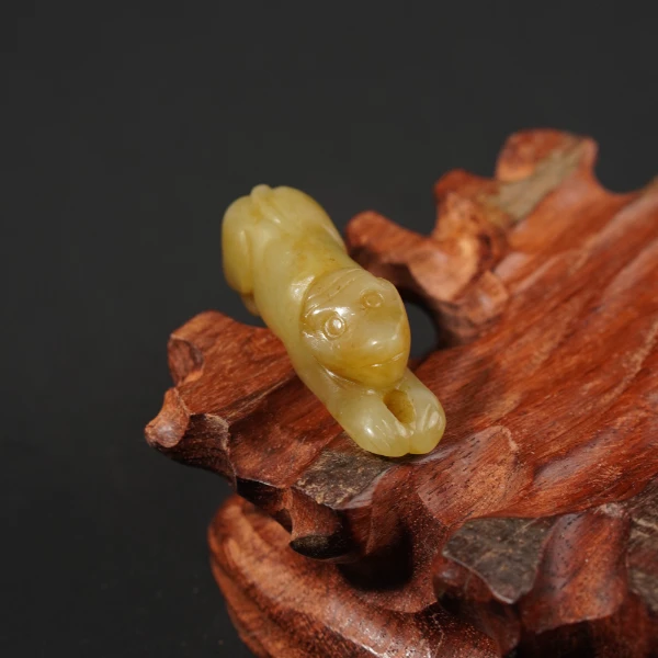 清代玉猴/LBT1424Y/古玩玉器/律宝堂