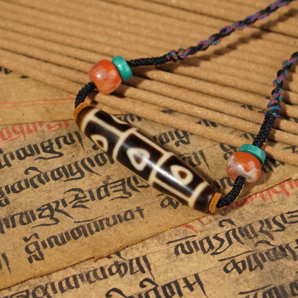 民国佛心九眼玛瑙珠/LBT1839Z/古玩老串/律宝堂