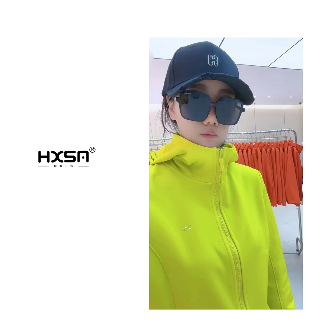 （现）HXSM「小蛮腰风壳衣」秋高能防风修身绒感连帽外套6718