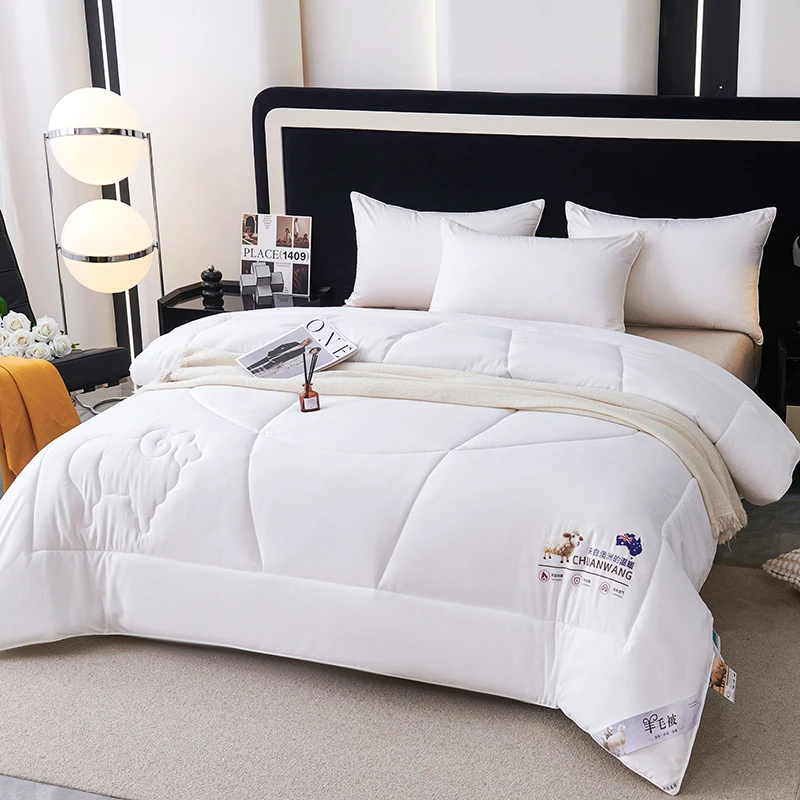 澳洲羊毛被100绵羊毛秋冬保暖被亲肤羊绒蛋白被芯试睡30天