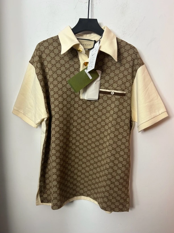 古驰gucci老花满印polo衫99新