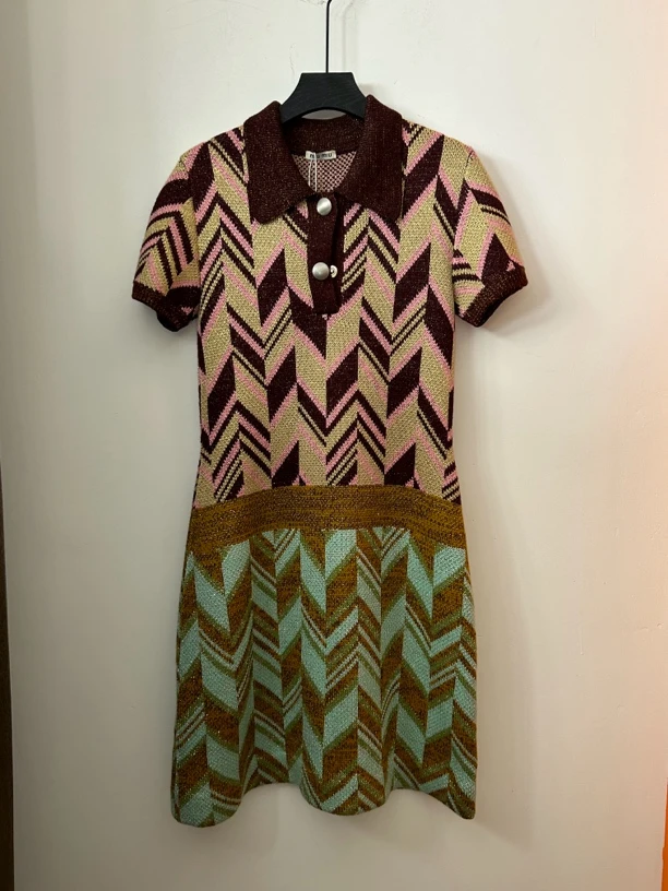 miumiu针织毛衣连衣裙95新