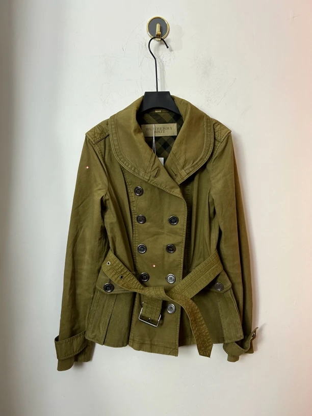 95新 BURBERRY/博柏利 军绿色短款外套