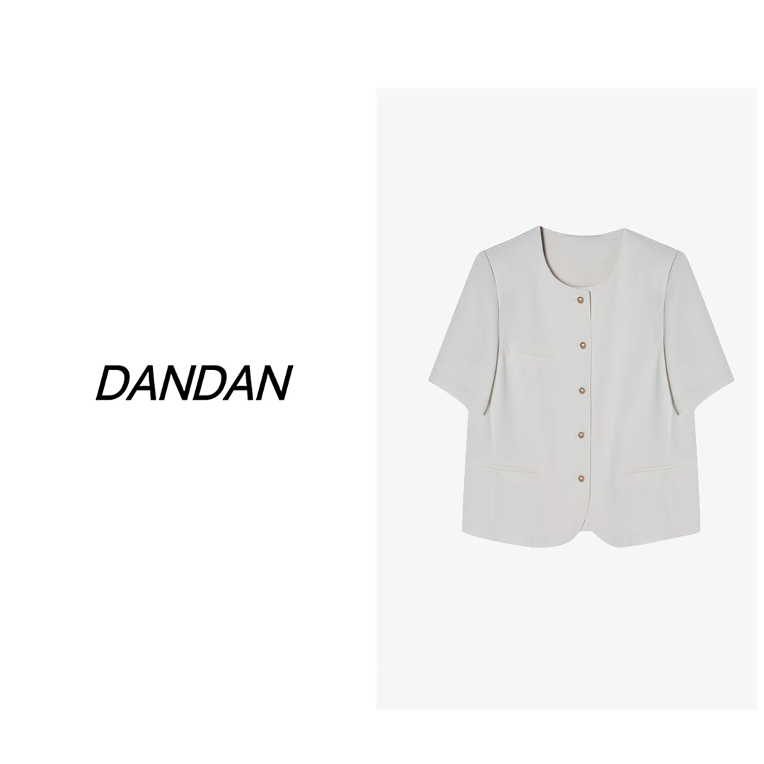 『QIN』升级冰感纱 夏季新款薄款冰感圆领短袖上衣69251单件