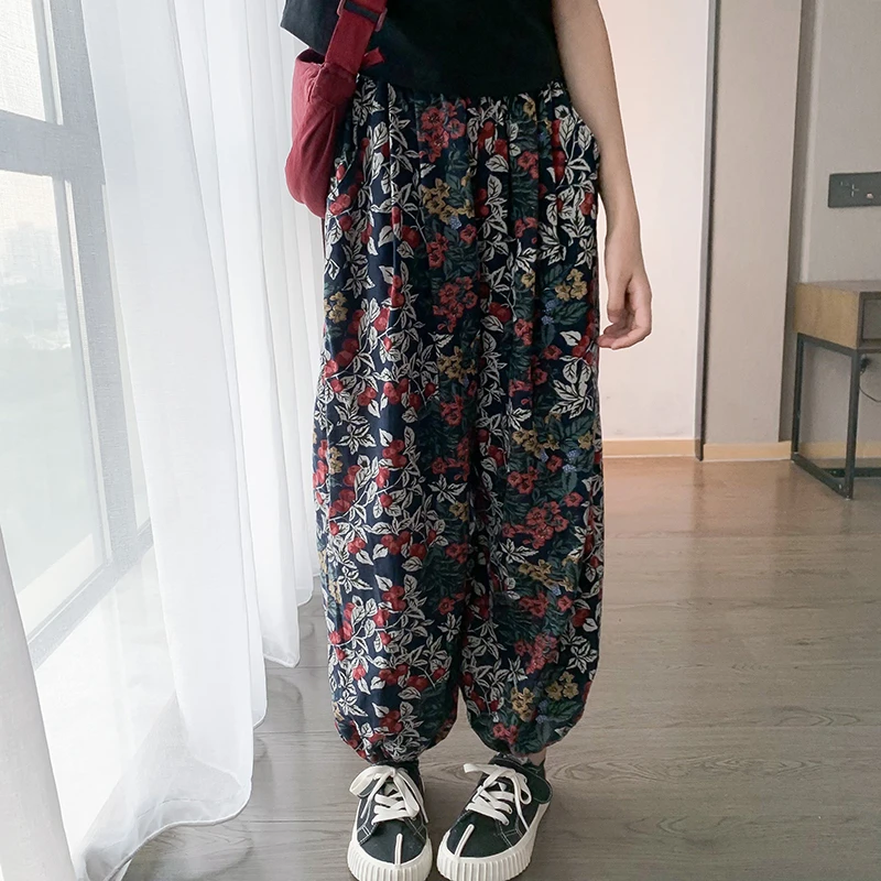 【碎花控】西西家女童2024夏季新款儿童束脚宽松百搭防蚊裤JX367