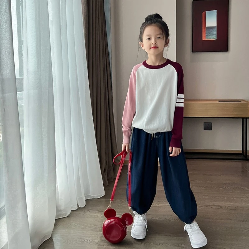 女童毛衣春秋款2023新款儿童针织衫洋气宝宝上衣KD943