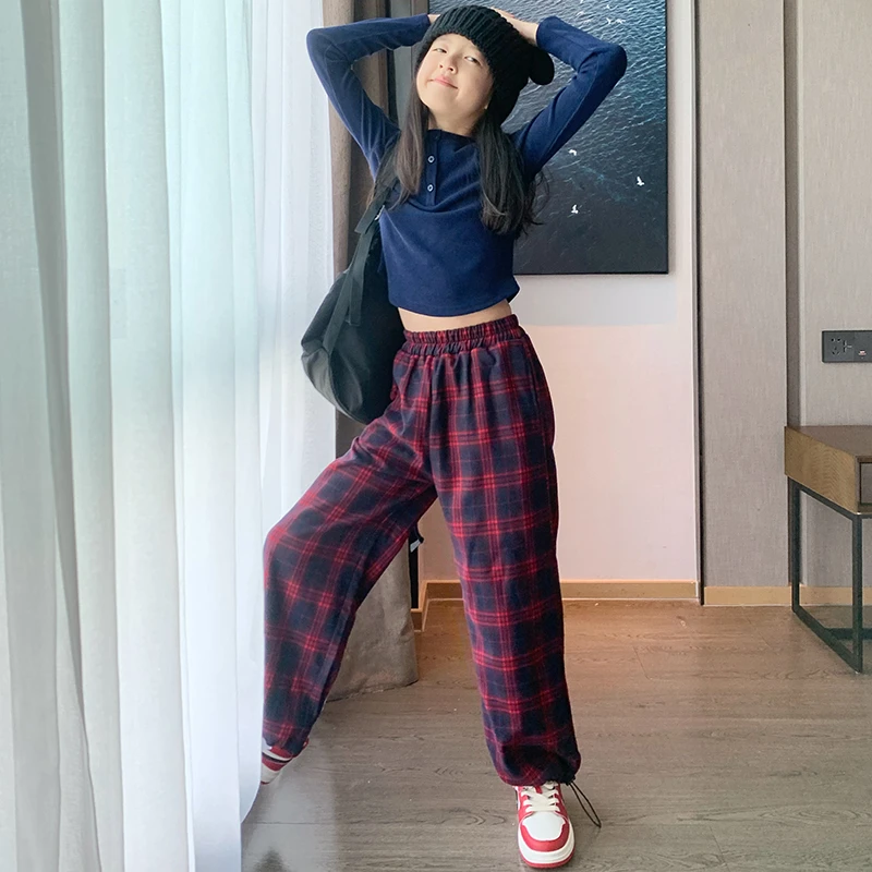 西西家2025春时尚百搭长袖T恤女童内搭洋气打底衫JX9112