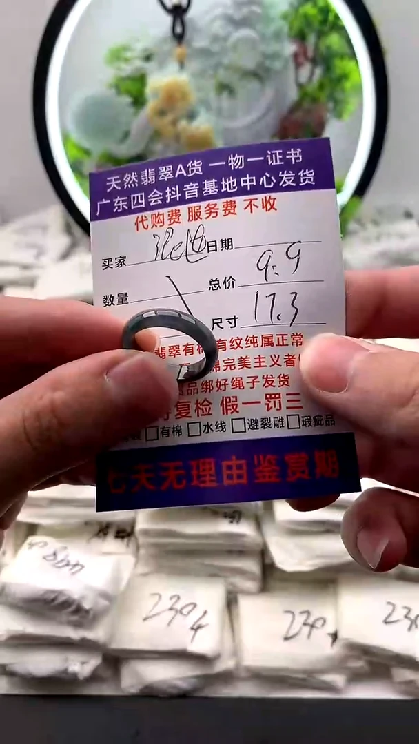 【闪购商品】翡翠颈饰未镶嵌戒圈【品质一般能接受再拍】